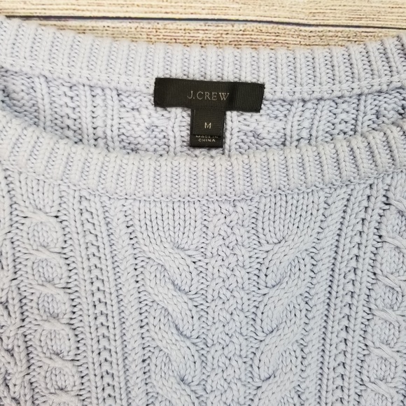 J. CREW Cable Chunky Sweater Lavender - Picture 5 of 5